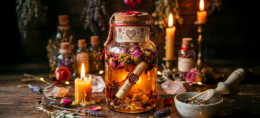 ingredients needed for a honey jar spell
