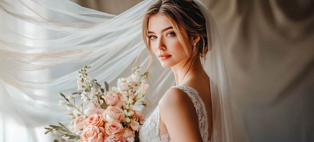 bride holding flowers feeling like getting married